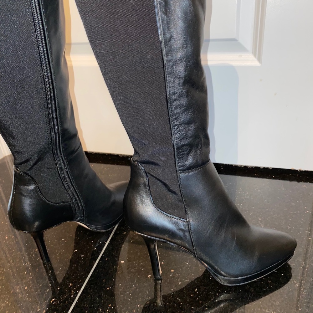 White House Black Market Black tall boots 7 1/2